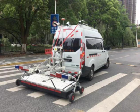 浙江杭州临平区南苑街道开展道路空洞检测 确保道路畅通