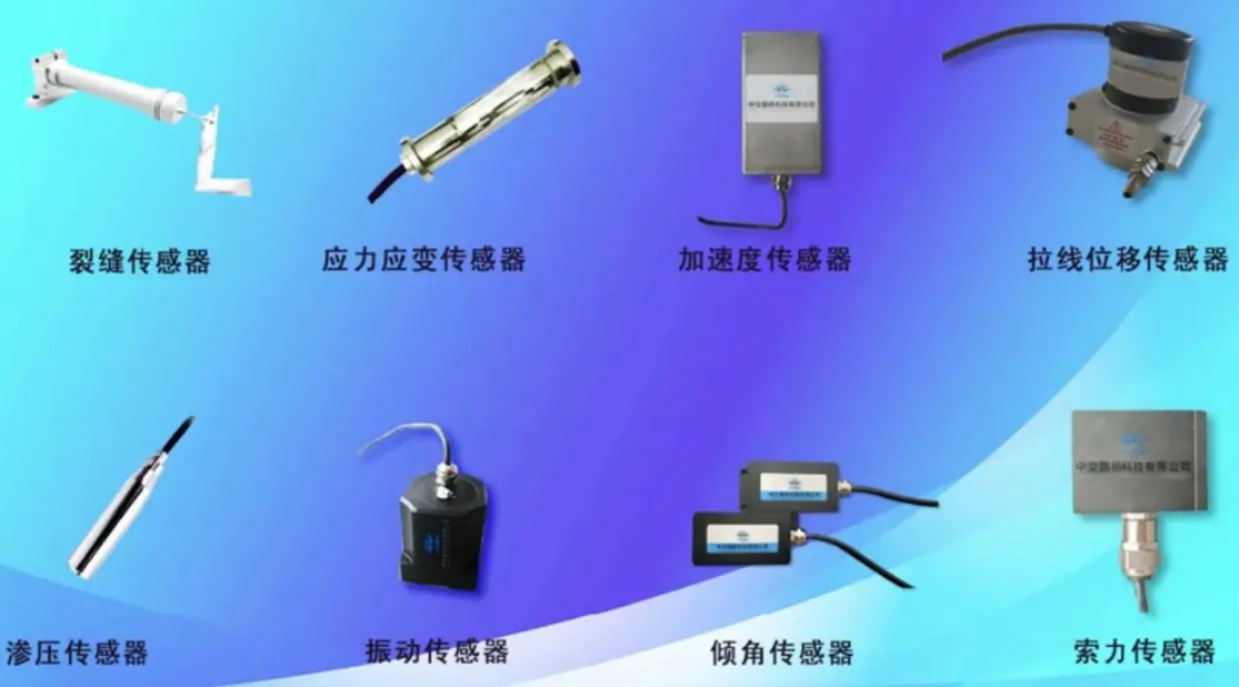 桥梁健康监测的传感器类型及其功能是什么？